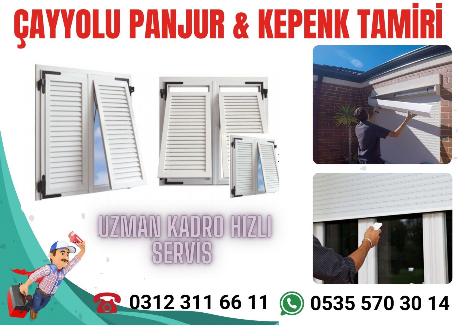 çayyolu panjur ve kepenk tamiri